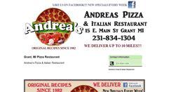 Desktop Screenshot of andreaspizzagrant.com
